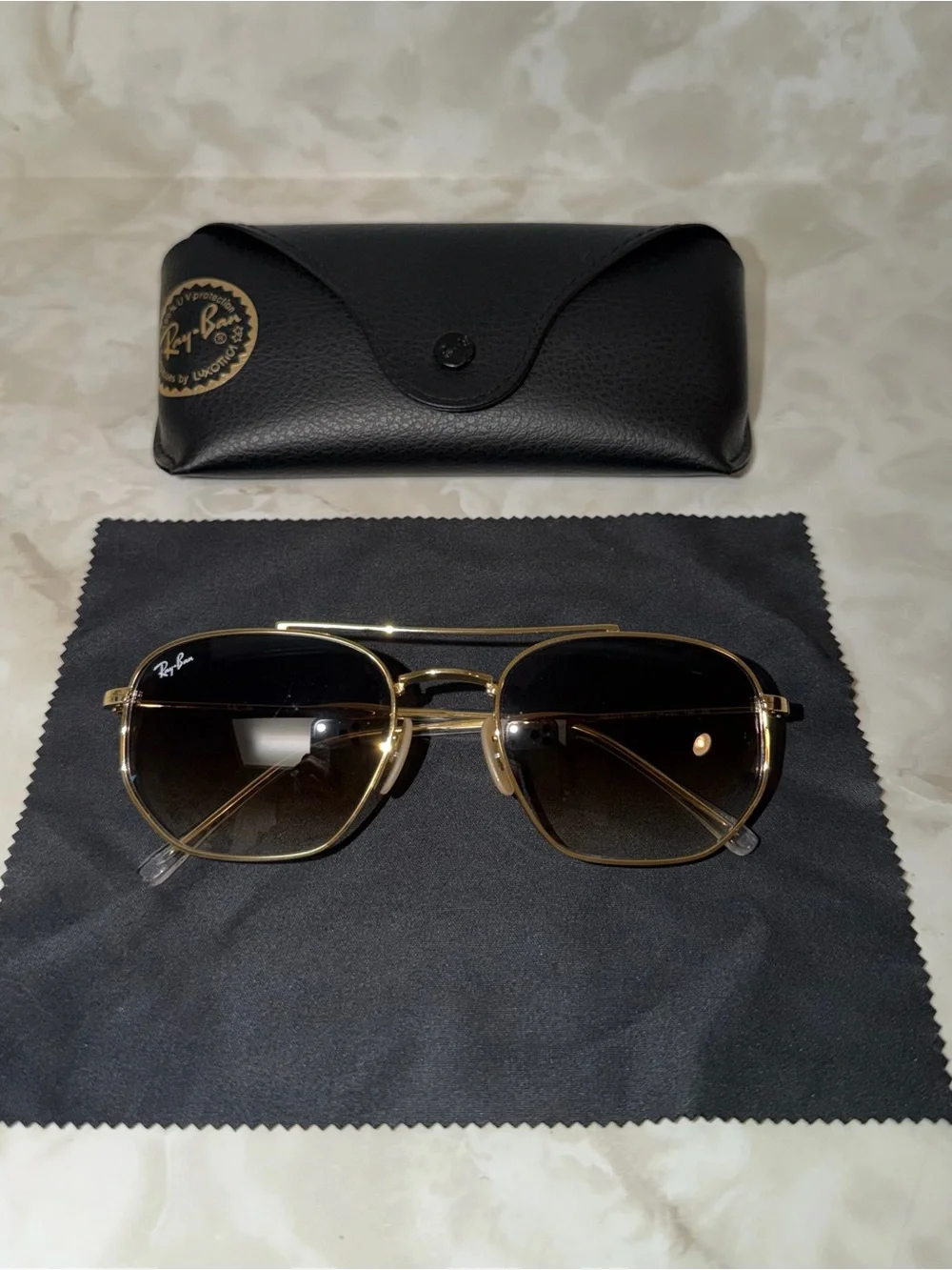 Rayban RB3707 in Polished Arista Gold